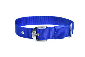 ปลอกคอสุนัขหนักและหัวเข็มขัดโลหะสำหรับสัตว์เลี้ยงขนาดกลางและใหญ่สามารถปรับแต่งได้และทำจากไนลอนสองชั้น - Product Image 2