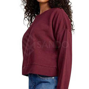Ropa informal de alta calidad Sudadera corta para mujer Precio razonable Sudadera corta superventas - Product Image 2