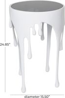 Vase de sol en métal aluminium doré, design circulaire artisanal, style Art déco, pour mariage, décoratif, MZ International, 3 kg