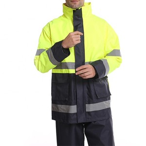 Veste à capuche de sécurité réfléchissante LX Hi Vis à manches longues Logo personnalisable Caractéristique imperméable - Product Image 4