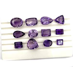 Lot de pierres précieuses en améthyste naturelle, forme mixte, taille libre, 10-14*18 MM, 100 CT, améthyste pour la fabrication de bijoux - Product Image 2