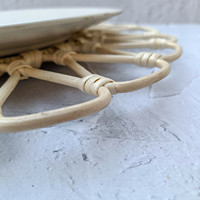 Plaque de chargeur en rotin tissé à la main/napperon tissé pour table à manger ou décoration de mariage artisanat du Vietnam