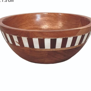 Premium Quality <b>Mango</b> <b>Wood</b> <b>Bowl</b> Finished Tableware Salad <b>Bowl</b> Wholesale Handmade Kitchen Gadget Flatware Decorative Serving <b>Bowl</b> - Product Image 1