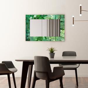 Miroir rond en mosaïque de verre, miroir mural en mosaïque de qualité fait à la main pour la salle de bain, l'hôtel et les restaurants, décoration murale en provenance d'Inde - Product Image 1