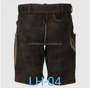 Pantalones cortos bávaros de cuero Oktoberfest Lederhosen tradicionales alemanes 2025 - Product Image 3