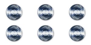 Set di 6 Piatti Rotondi per Dessert e Cena, Design Wabi-Sabi, Smaltatura Reattiva Lucida con Decorazione Digitale in Rilievo, Ermes di Excelsa - Product Image 2