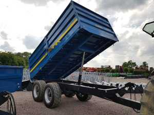 Full Steel Tipping <b>Trailer</b> 10001-15000 kg Capacity Dump <b>Trailer</b> for <b>Tractor</b> Use - Product Image 6