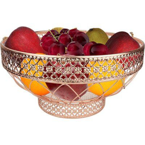 Stylish Antique Home Decor Table Centerpiece Decorative Fruit <b>Basket</b> Silverware Fruit <b>Storage</b> <b>Basket</b> in Good Price - Product Image 3