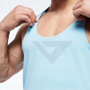 Débardeur décontracté pour homme en maille respirante de haute qualité - Faible MOQ, coupe ajustée, polyester/coton, meilleure vente - Product Image 5