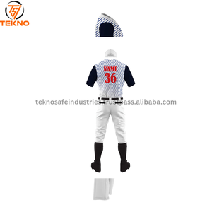 ชุดเครื่องแบบเบสบอลผ้าโพลีเอสเตอร์น้ำหนักเบาระบายอากาศได้ดีชุดเบสบอลแบบแห้งเร็วออกแบบโลโก้ได้ตามต้องการ - Product Image 4