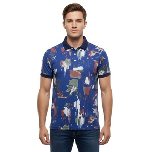 เสื้อโปโลผู้ชายผ้าโพลีเอสเตอร์ 100% ระบายอากาศได้ดี พิมพ์ลายแบบซับลิเมชั่น แห้งเร็ว สำหรับเล่นกอล์ฟ  พร้อมโลโก้สั่งทำพิเศษ - Product Image 1