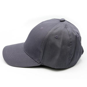 Elegantes gorras de béisbol de algodón gris con logotipo bordado en 3D Cómodo ajuste ajustable Durable Casual Streetwear Headwear - Product Image 4