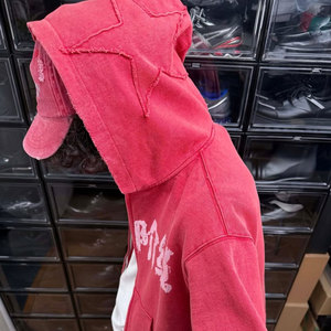 เสื้อฮู้ดผ้าฝ้ายแบบมีความเป็นกรดของ400gsm โอเวอร์ไซส์วินเทจ - Product Image 6