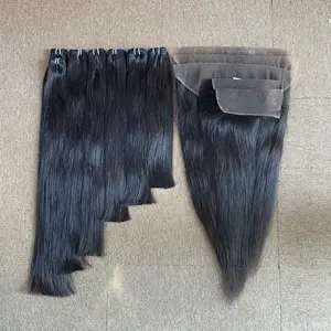 Straight hair bundles natural human hair sourced from young donors Vietnam quality