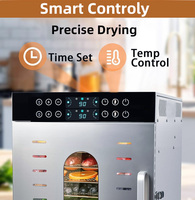Déshydrateur d'aliments commercial en acier inoxydable à 96 plateaux avec moteur Séchoir industriel pour fruits, légumes, boeuf séché