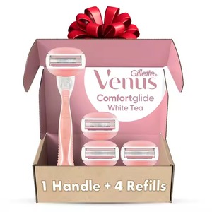 Gillette Venus ComfortGlide White Tea Maquinilla de afeitar para mujer 1 mango + 4 recambios de cuchillas, regalos de vacaciones para mujer - Product Image 1