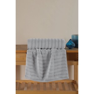 Toalla de Mano de Microalgodón de la Serie Varol Wave Premium, 50x90cm, con Diseño de Rayas Jacquard Bordadas y Tejidas, Suave para el Hogar y Niños - Product Image 1