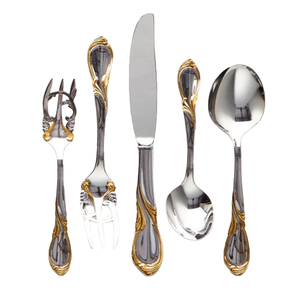 Vente directe d'usine en acier inoxydable argent couverts ensemble de couverts boîte-cadeau matériel métal Occasion mariage en haute qualité - Product Image 6