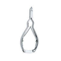 Coupe-ongles et cuticules de luxe en acier inoxydable courbé, à ouverture large, pointe fine et aiguisée, avec verrouillage arrière et double mécanisme à ressort