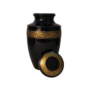 Nouvelles urnes en métal à la mode avec des urnes de finition antique pour les cendres adultes pour les funérailles funéraires ou les urnes de crémation à domicile - Product Image 2