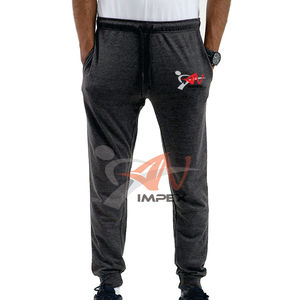 Pantalon en coton décontracté de haute qualité avec imprimé personnalisé pour hommes Pantalon en tissu flexible avec logo - Product Image 1