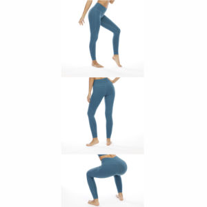 Pieza de entrenamiento logotipo personalizado gimnasio Yoga conjuntos de dos piezas ropa deportiva Beige conjunto Nylon nueva moda pantalones traje para mujer - Product Image 6