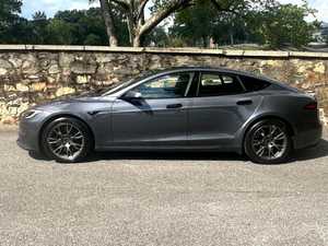 Sparkling 2024 Model S Plaid AWD Used Dark Electric Turbo Alloy Wheels Leather Navigation Remote <b>Start</b> Power Mirror - Product Image 2