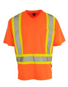Ropa DE TRABAJO OEM camisetas de marca personalizada Hi Vis camisas de alta visibilidad con detalles reflectantes hechas en Pakistán - Product Image 3