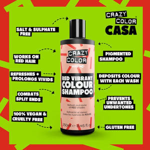 For Vibrant <b>Red</b> <b>Shampoo</b> Vegan Cruelty-Free Color-Maintaining Formula - Product Image 3