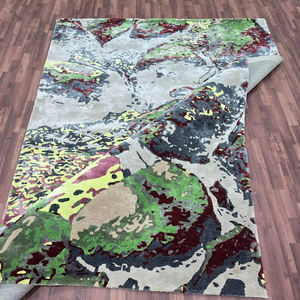 Personnalisable 100% laine moderne tapis tufté à la main tapis abstrait dernier style pour salon maison-différentes tailles disponibles - Product Image 1