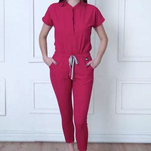 2025 High Quality Hot Selling Hospital <b>Scrubs</b> <b>Sets</b> Nurse Uniform Fit <b>Scrubs</b> Women Spandex Medical Nursing <b>Scrubs</b> <b>Set</b> - Product Image 1
