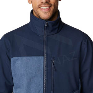 Veste Softshell Style High Street Homme pour les sports d'hiver Coupe-vent imperméable avec capuche Manteau de pluie à capuche en polaire - Product Image 5