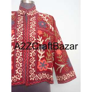 Chaqueta Corta de Otoño/Invierno con Bordado Elegante al por Mayor, Abrigo con Patrones Tradicionales, Ropa de Abrigo de Moda - Product Image 2