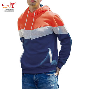 Haute Qualité Hommes Tech Polaire Pull Hoodies Brodé Patchwork Vêtements Personnalisable Hiver Sweat-Vente En Gros Plaine - Product Image 4
