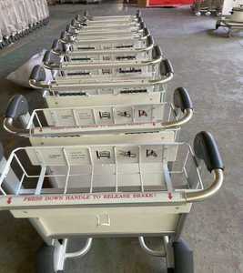Aluminum Alloy 3 Wheeled Airport <b>Luggage</b> Trolley Hand Braked Special Transportation <b>Cart</b> - Product Image 5