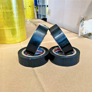เทปพันสายไฟ PVC ฉนวนกันความร้อนอย่างแข็งแรง ทนไฟ ทนอุณหภูมิ ได้รับการรับรองมาตรฐาน ROHS ฟิล์มกาวสำหรับซ่อมสายไฟ - Product Image 2