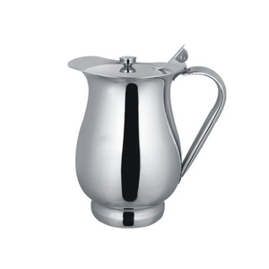 Pichet de stockage d'eau en acier inoxydable, finition polie et brillante, design fait à la main, cruche d'eau potable et de jus utilisée quotidiennement - Product Image 3