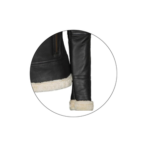 Chaqueta de Invierno para Hombre 2024, Modelo Mono Riders, de Alta Calidad, Cuero Genuino de Piel de Oveja, Impermeable, Transpirable y Resistente al Viento - Product Image 5