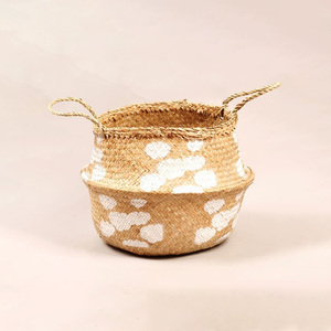 Seagrass toys storage <b>baskets</b> organizer eco-friendly sea grass straw <b>basket</b> for organising items - Product Image 6