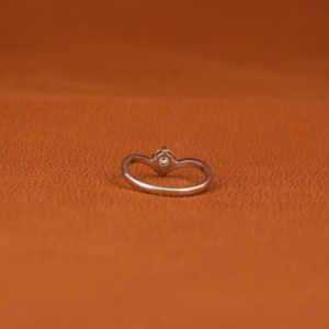 แหวนหมั้นทำจากทองแบบ14KT แหวนที่ผ่านการรับรองมาตรฐานและผ่านการรับรองมาตรฐานของอีจีไอสไตล์คลาสสิกใหม่สำหรับห้องปฏิบัติการที่ตัดทรงกลม - Product Image 3