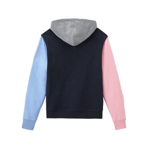 Sweat-shirt à capuche décontracté unisexe en polaire respirant et écologique avec impression numérique hivernale et design de panneaux colorés - Product Image 4