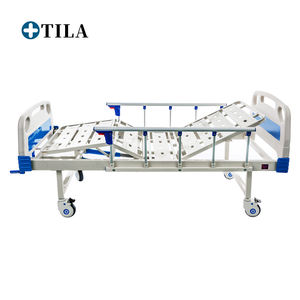 Cama Médica Manual de Dos Funciones para Uso Clínico y Hospitalario con Soporte para Vía Intravenosa y Colchón, Venta al Por Mayor de Fábrica a <span class=keywords><strong>Precio</strong></span> Económico - Product Image 4