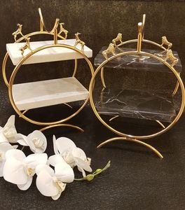 Support à gâteau en acier inoxydable à 3 étages personnalisé avec un design moderne pour table à manger, disponible au prix de gros - Product Image 4