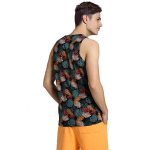 Camiseta sin mangas de fitness para hombre, talla grande, informal, transpirable, de malla, de secado rápido, ecológica, de poliéster/algodón, ajuste holgado, al por mayor - Product Image 2