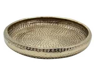 Trois bols faits à la main Snacks Dessert Soupe Plateau de service en aluminium de haute qualité Argenterie Fête Chocolat Plateau de service - Product Image 4