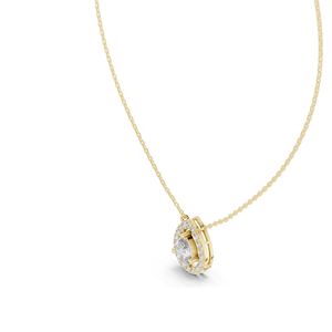 Collar con Colgante de Diamante CVD EF VVS-VS de 1.945 CT, Corte Pera Elegante, Oro de 18K, 14K, Rosa, Amarillo, Blanco, Lujoso - Product Image 4