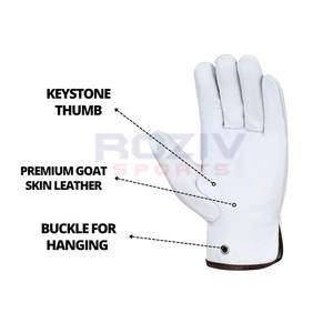 ถุงมือหนังคุณภาพสูง ป้องกันนิ้วมือ สายรัดข้อมือปรับได้ กันลื่น สำหรับงานอุตสาหกรรม-รับผลิตแบรนด์ส่วนตัว - Product Image 3