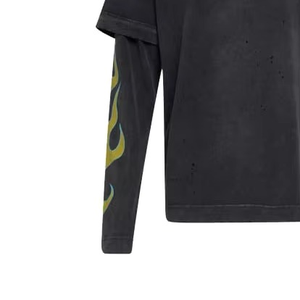 Camiseta de algodón sólido estilo informal de gran tamaño para hombre de calidad superior al por mayor serigrafía personalizada de manga larga - Product Image 5