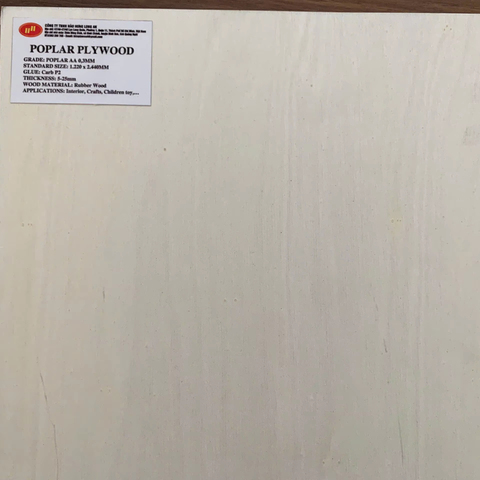 Wholesale Custom Size Poplar Plywood 9-12-15-18mm Thickness CARB P2 Standard Smooth Durable Rubber Core E0 Living Room Kitchen