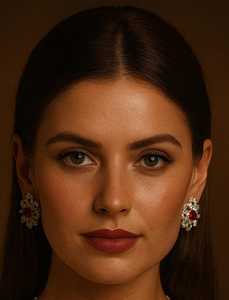 Venta al por mayor de tres piezas de joyería artificial Elite Oval Gem Claw Crystal Rhinestone Girls collar pendiente conjunto de joyería para mujeres - Product Image 2